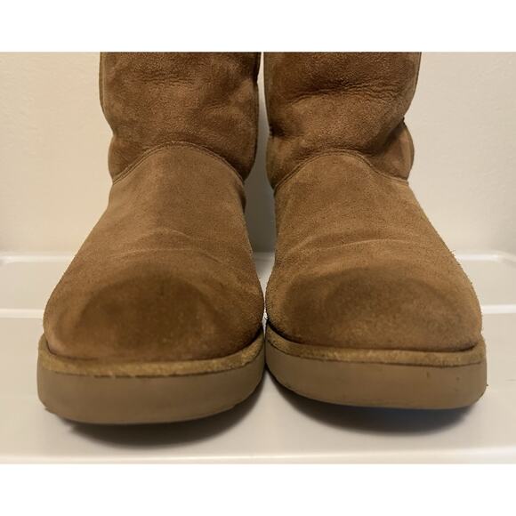 UGG Amie Classic Women's Size 8 Chestnut Suede Shearling Low Wedge Boots 1013428 - Picture 5 of 15